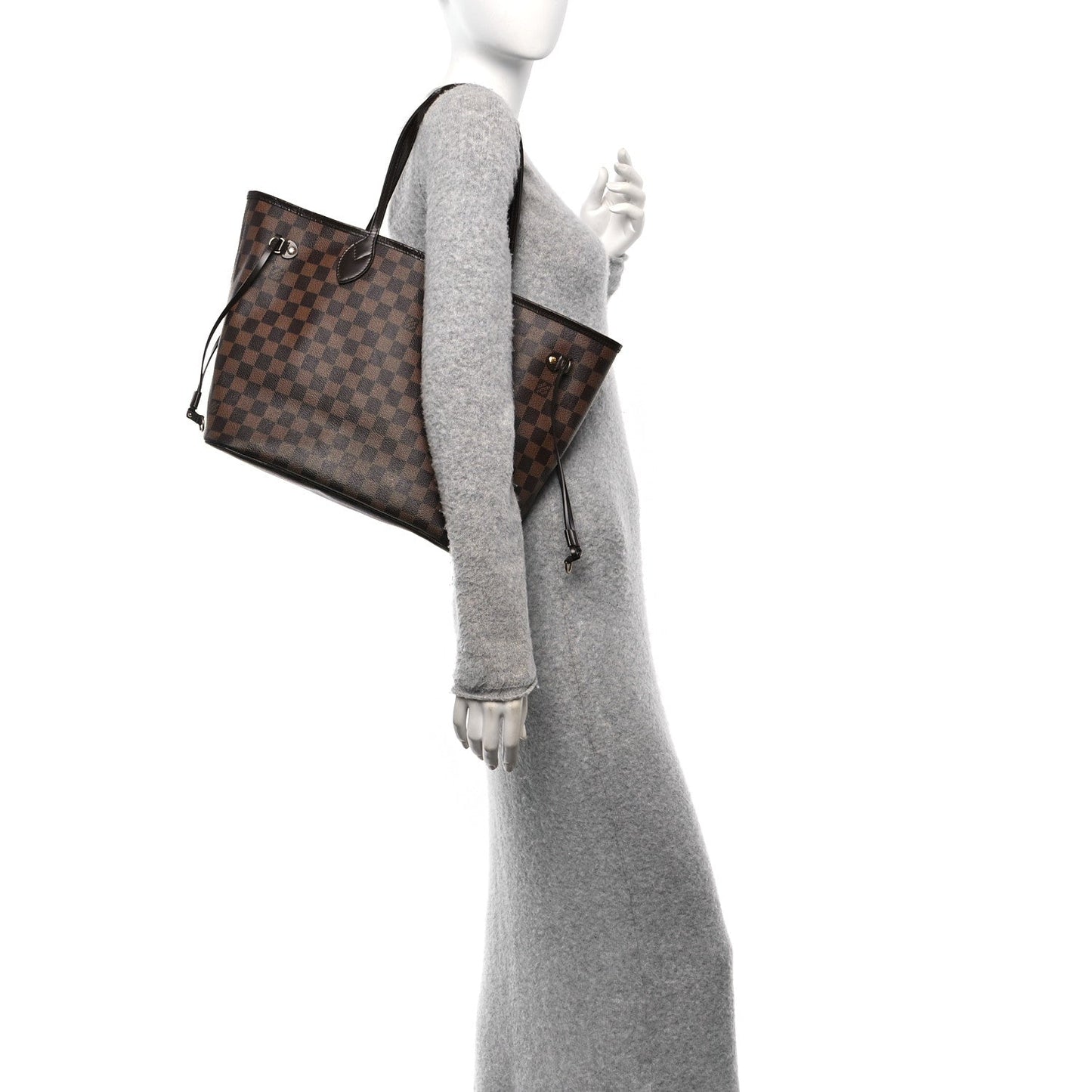 Louis Vuitton Neverfull MM Damier Ebene Coated Canvas Bag - Brown