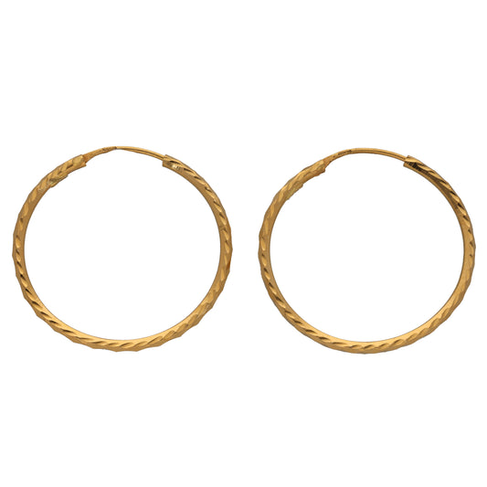 22ct Gold Hoop Earrings