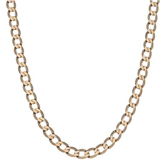 9ct Gold Curb Chain 20"