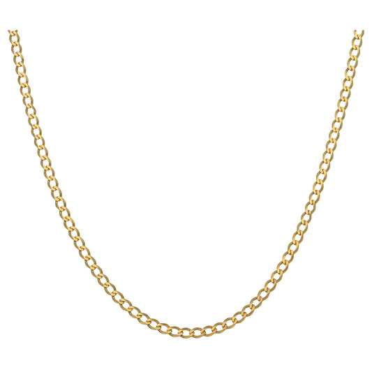 9ct Gold Curb Chain 16"
