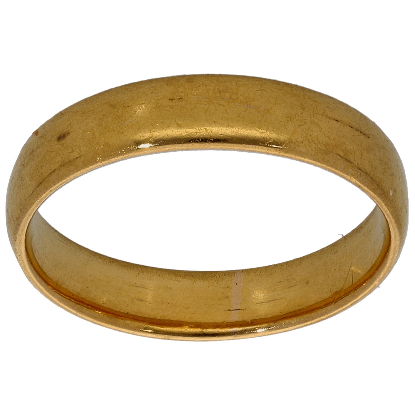 22ct Gold Plain Wedding Ring Size M