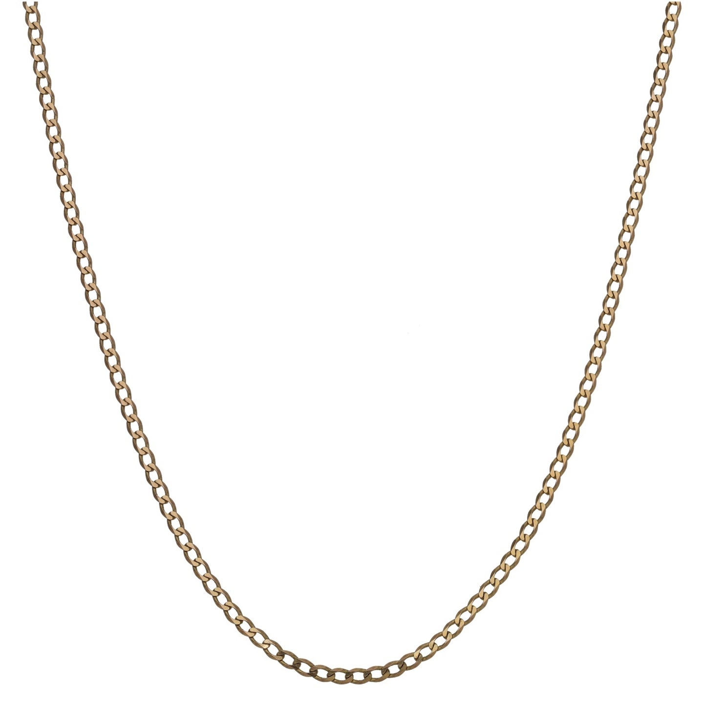 9ct Gold Curb Chain 24"