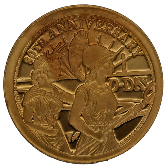 22ct Gold D-Day 80th Anniversary Eighth Sovereign Coin 2024