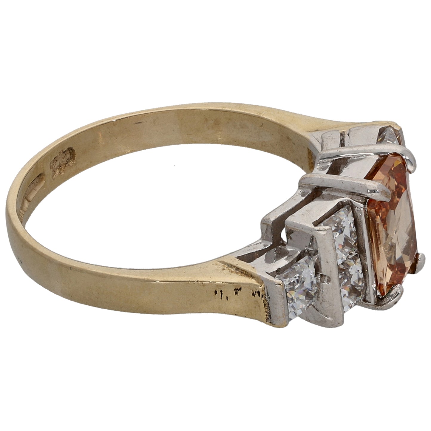 9ct Gold Imitation Dress/Cocktail Ring Size K