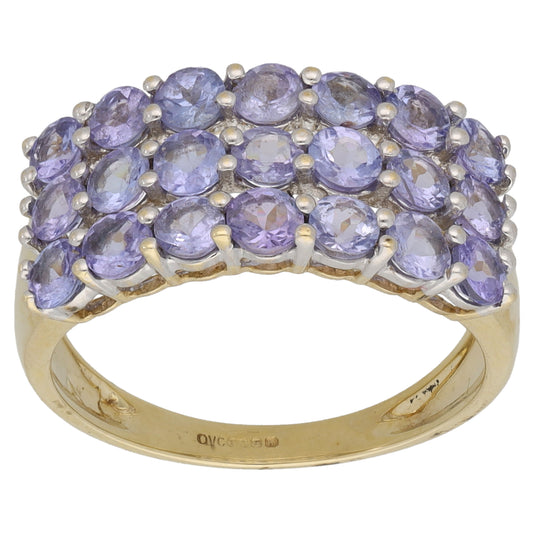 9ct Gold Tanzanite Dress/Cocktail Ring Size O