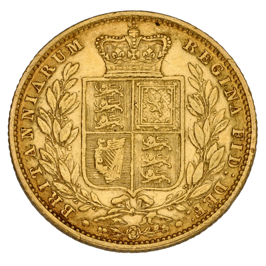 22ct Gold Queen Victoria Full Sovereign Coin 1852