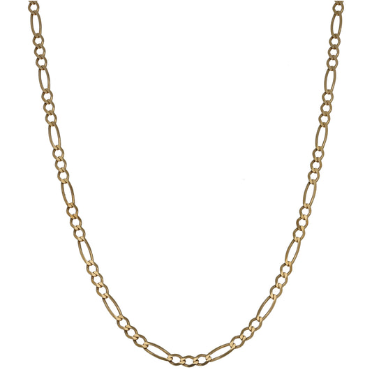 9ct Gold Figaro Chain 20"
