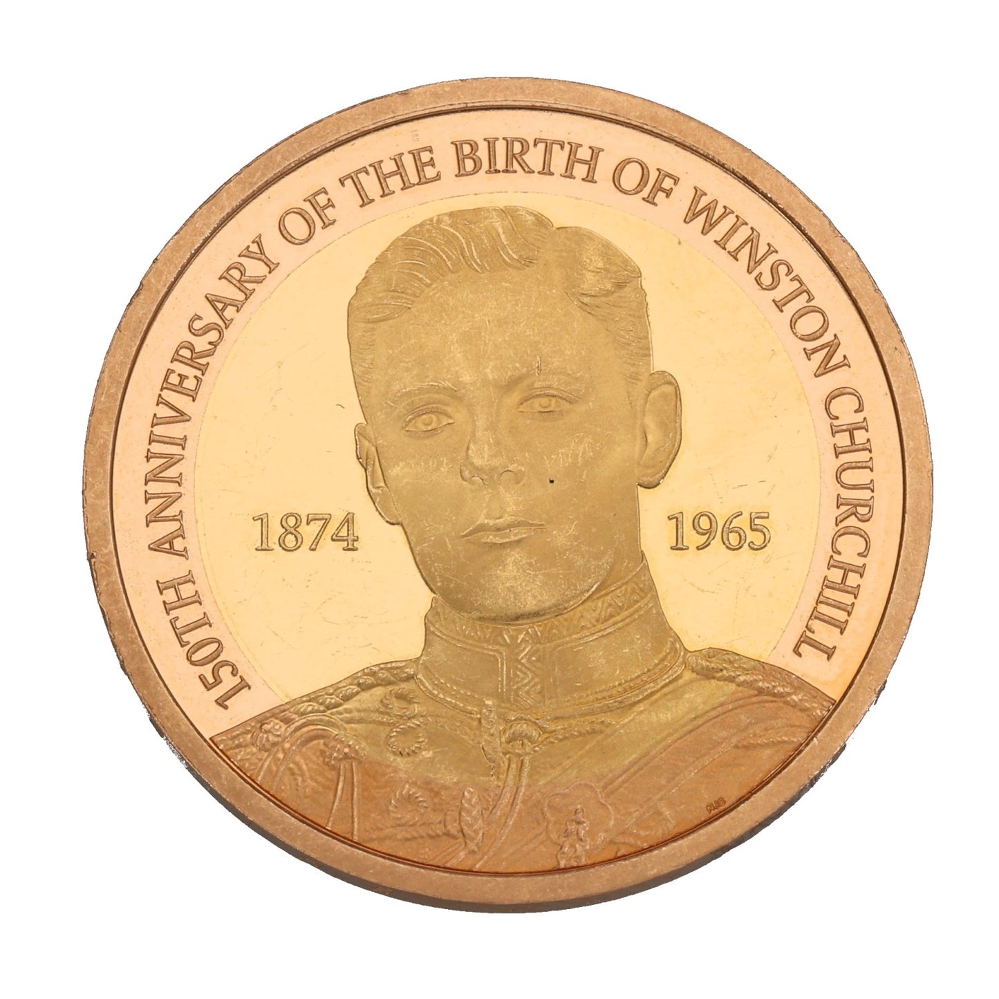 22ct Gold 150th Anniversary Birth Of Winston Churchill Two Pounds Coin 2024