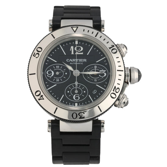 Cartier Pasha Seatimer W31088U2 42mm Stainless Steel Watch