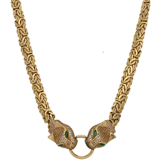 14ct Gold Imitation Fancy Necklace 18"