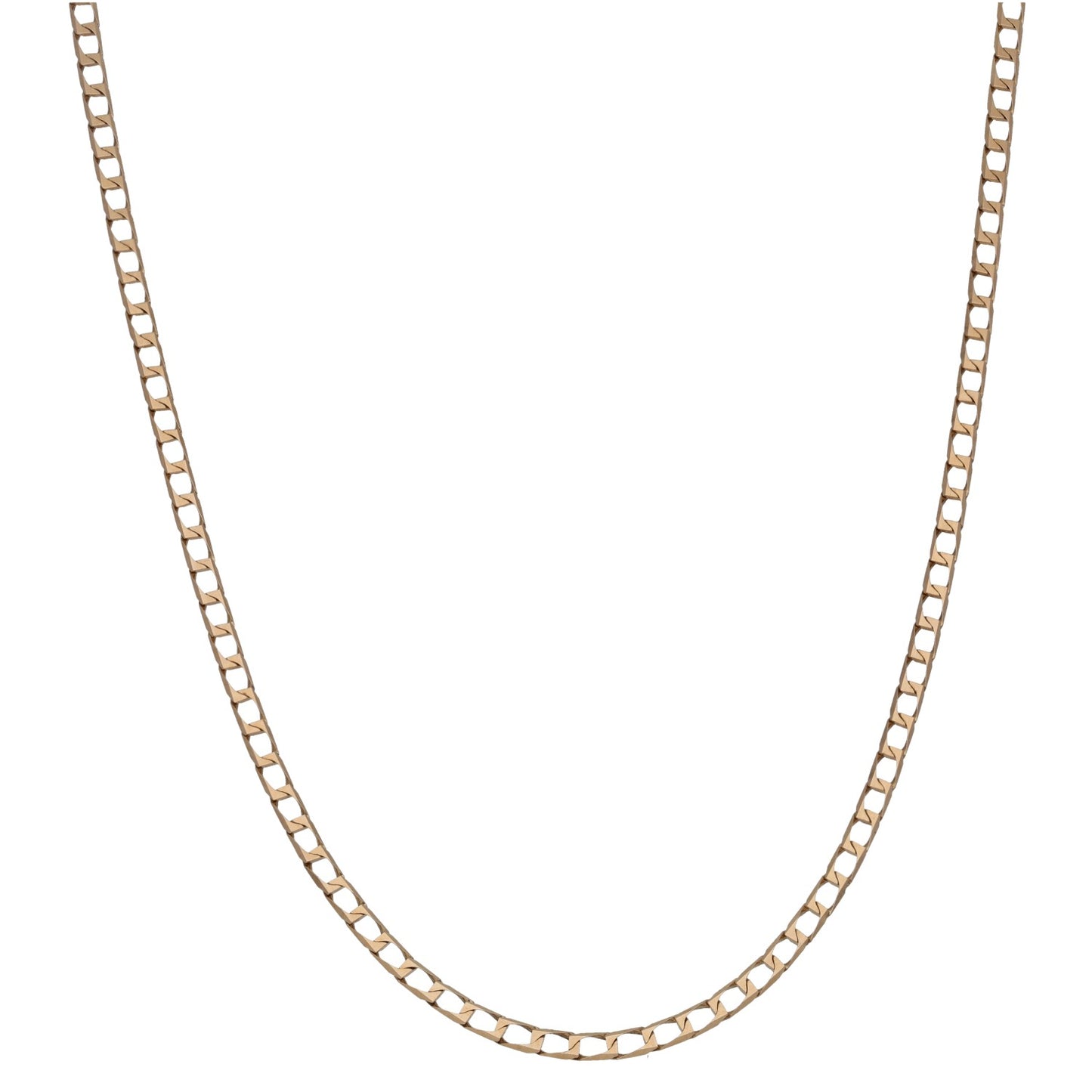 9ct Gold Curb Chain 24"