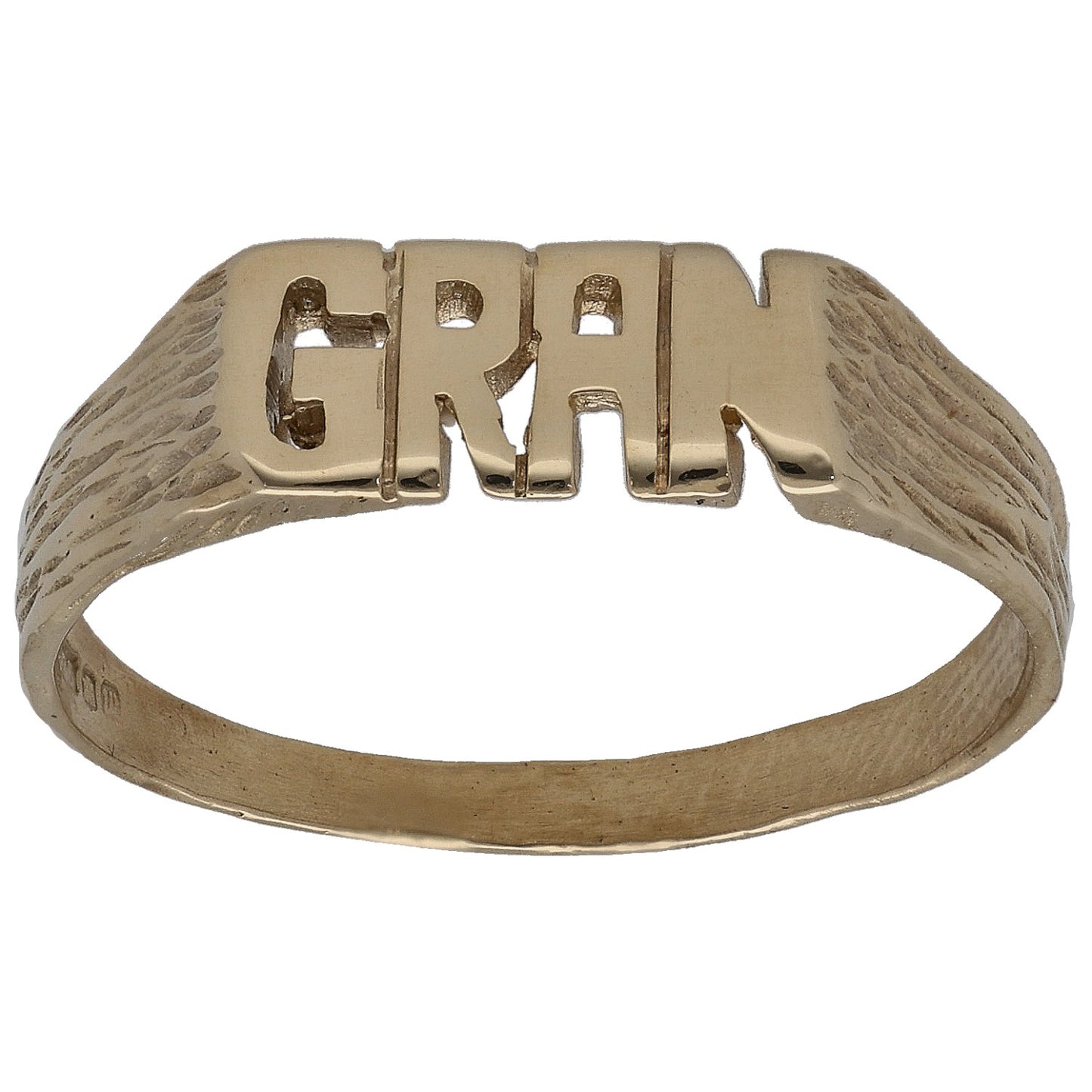 9ct Gold Gran Ring Size R