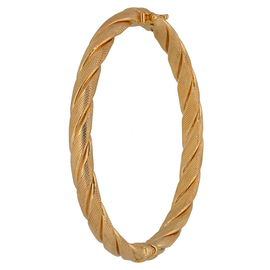 9ct Gold Hinged/Clasp Bangle