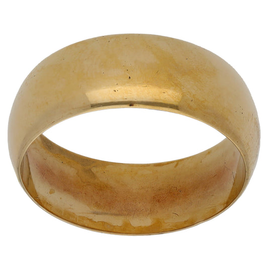 9ct Gold Plain Wedding Ring Size T