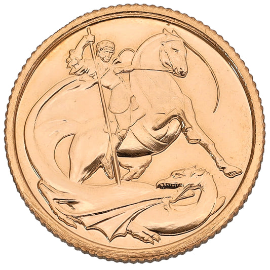 22ct Gold King Charles III Quarter Sovereign Coin 2024