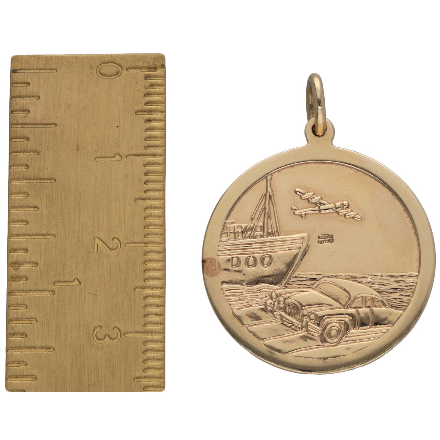 9ct Gold St Christopher Pendant