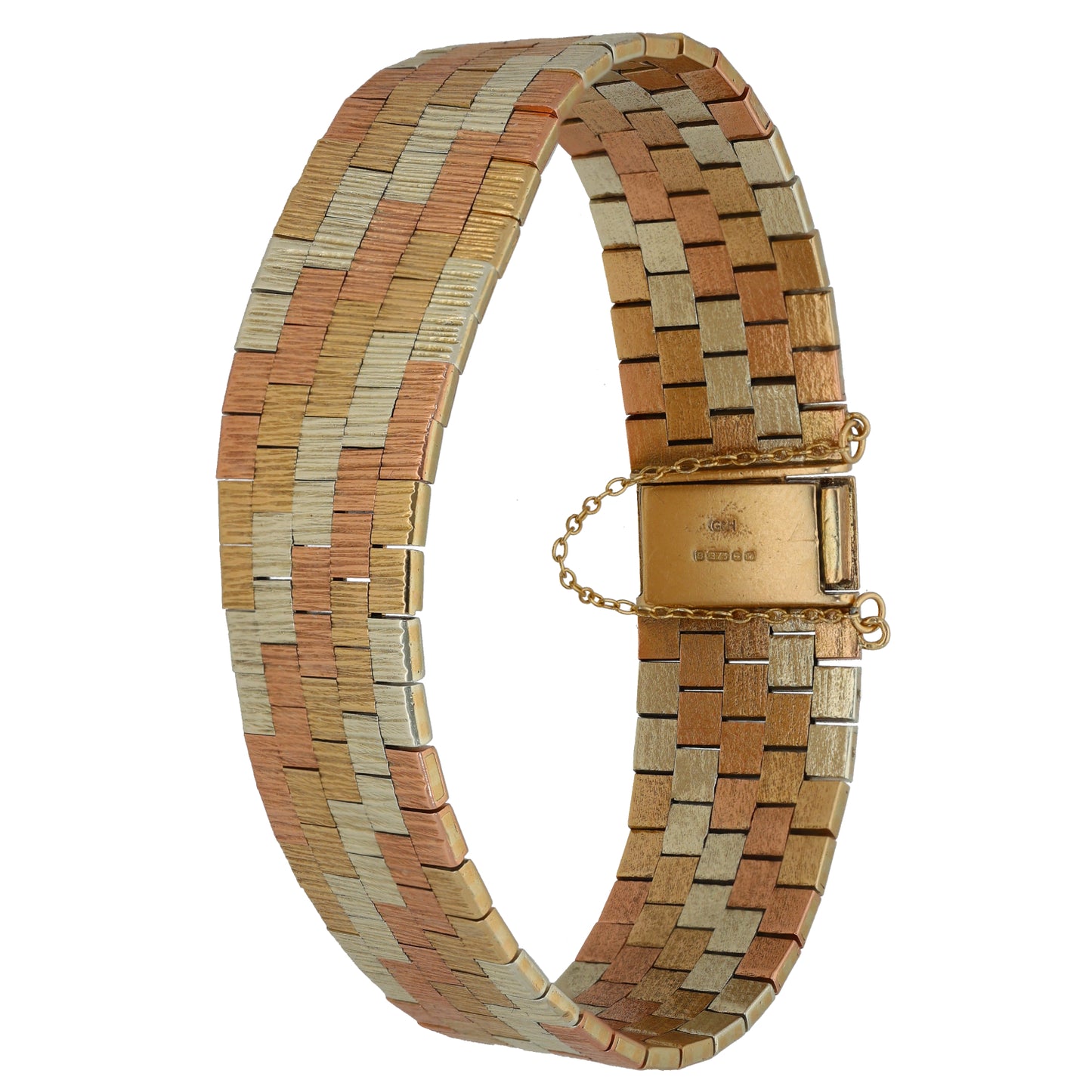 9ct Tri-Colour Gold Fancy Bracelet