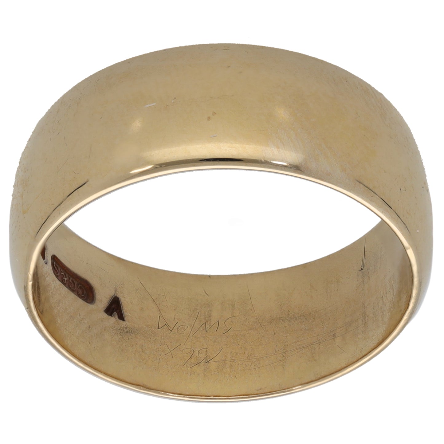 9ct Gold Plain Wedding Ring Size U