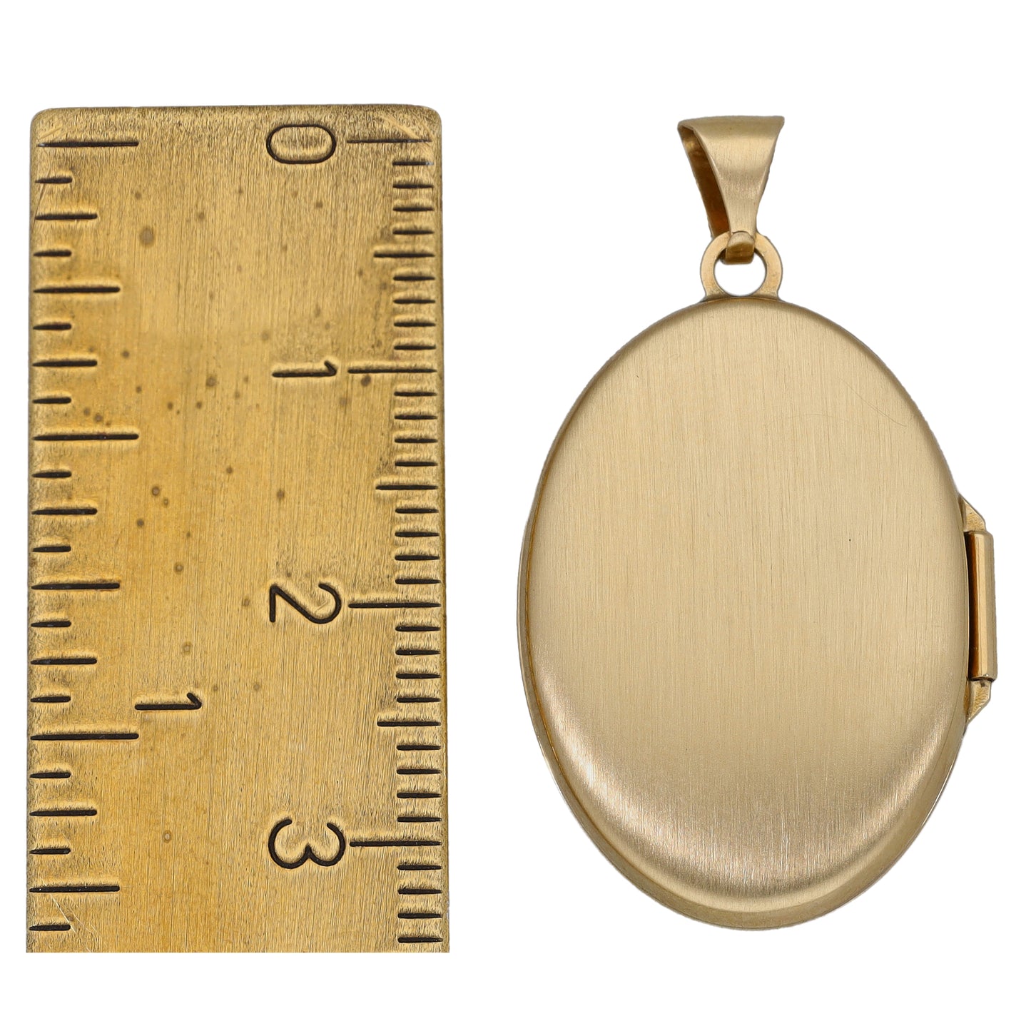 9ct Gold Patterned Locket Pendant