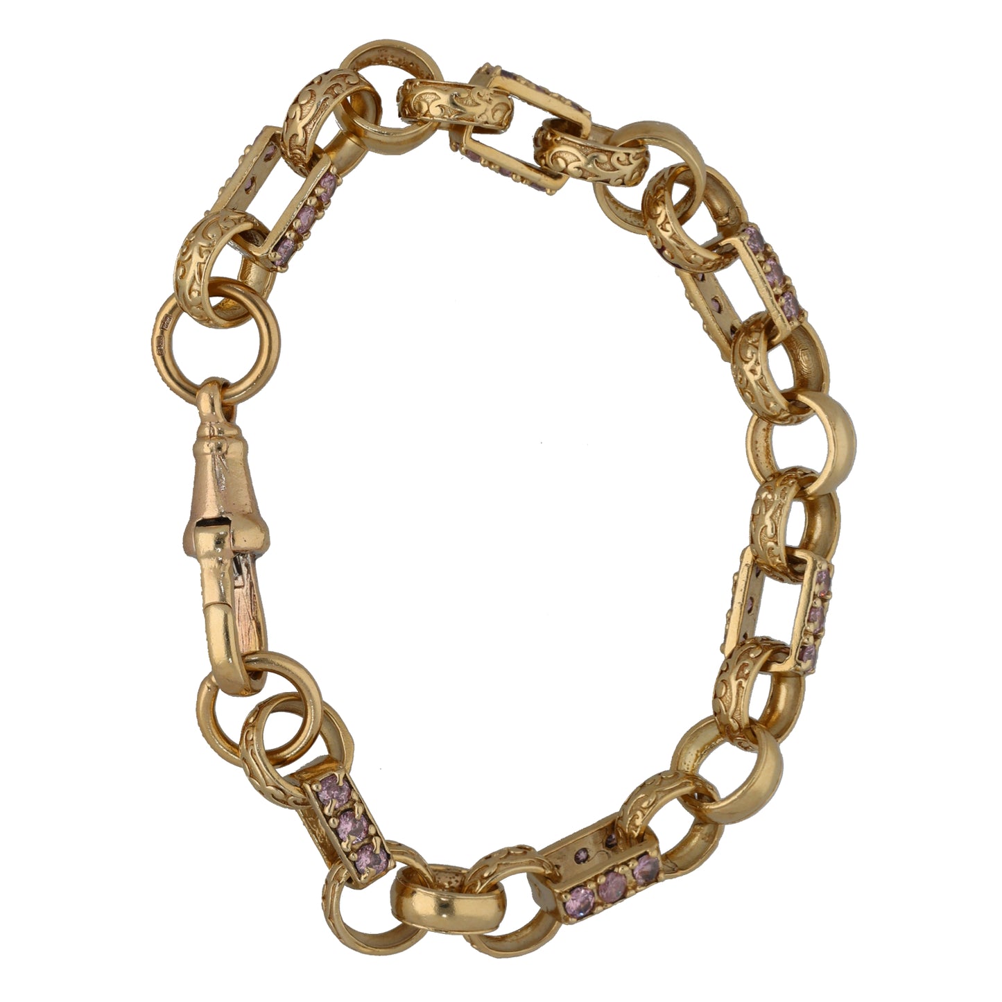 9ct Gold Cubic Zirconia Alternative Bracelet