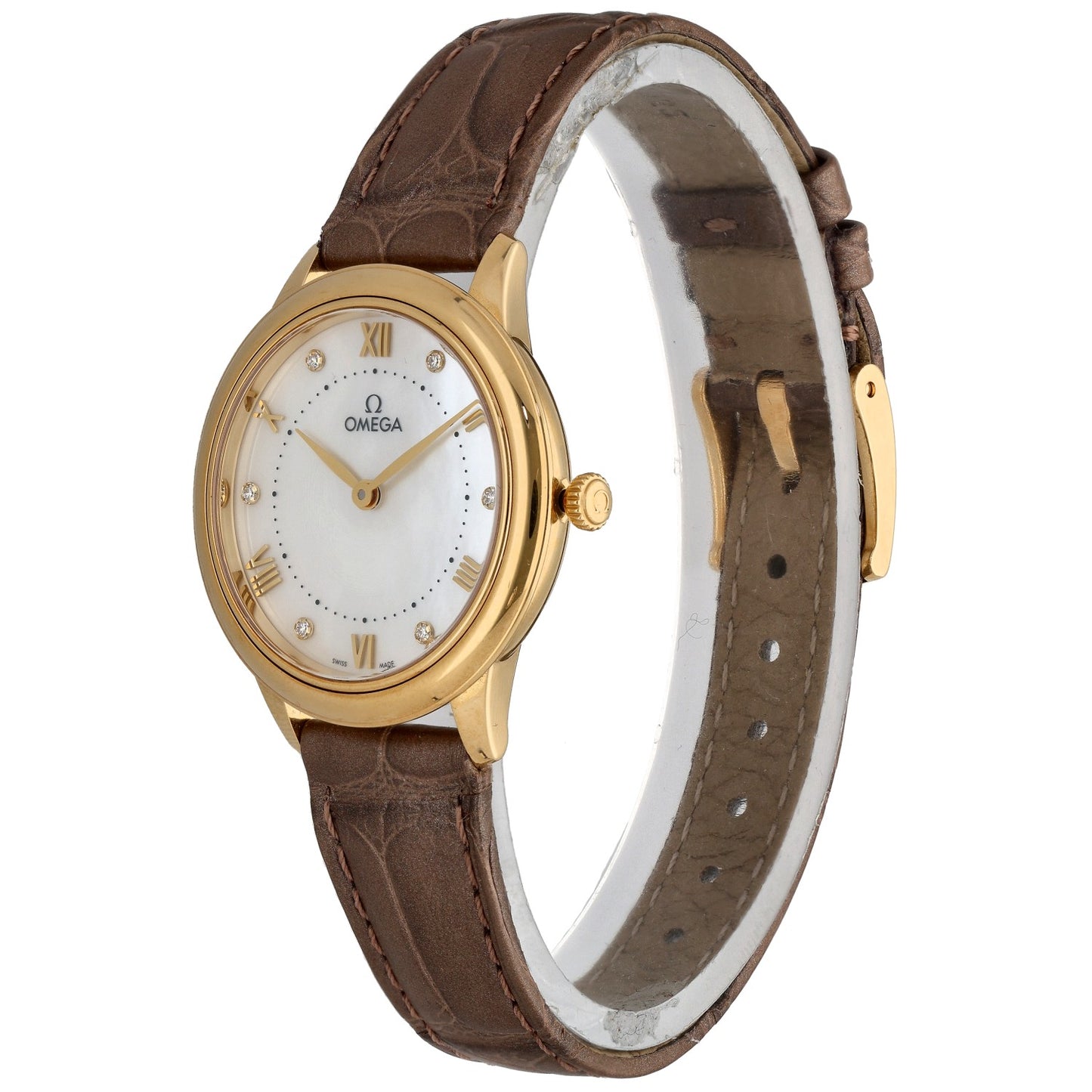Omega De Ville Prestige 434.53.30.60.55.002 30mm Gold Watch (Ex-Display)