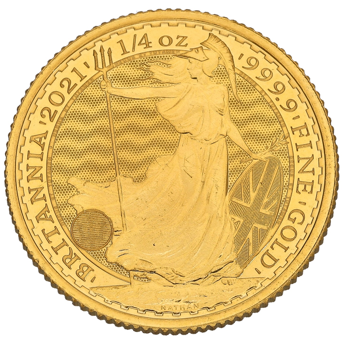 24ct Gold Queen Elizabeth II 1/4 OZ Britannia Coin 2021