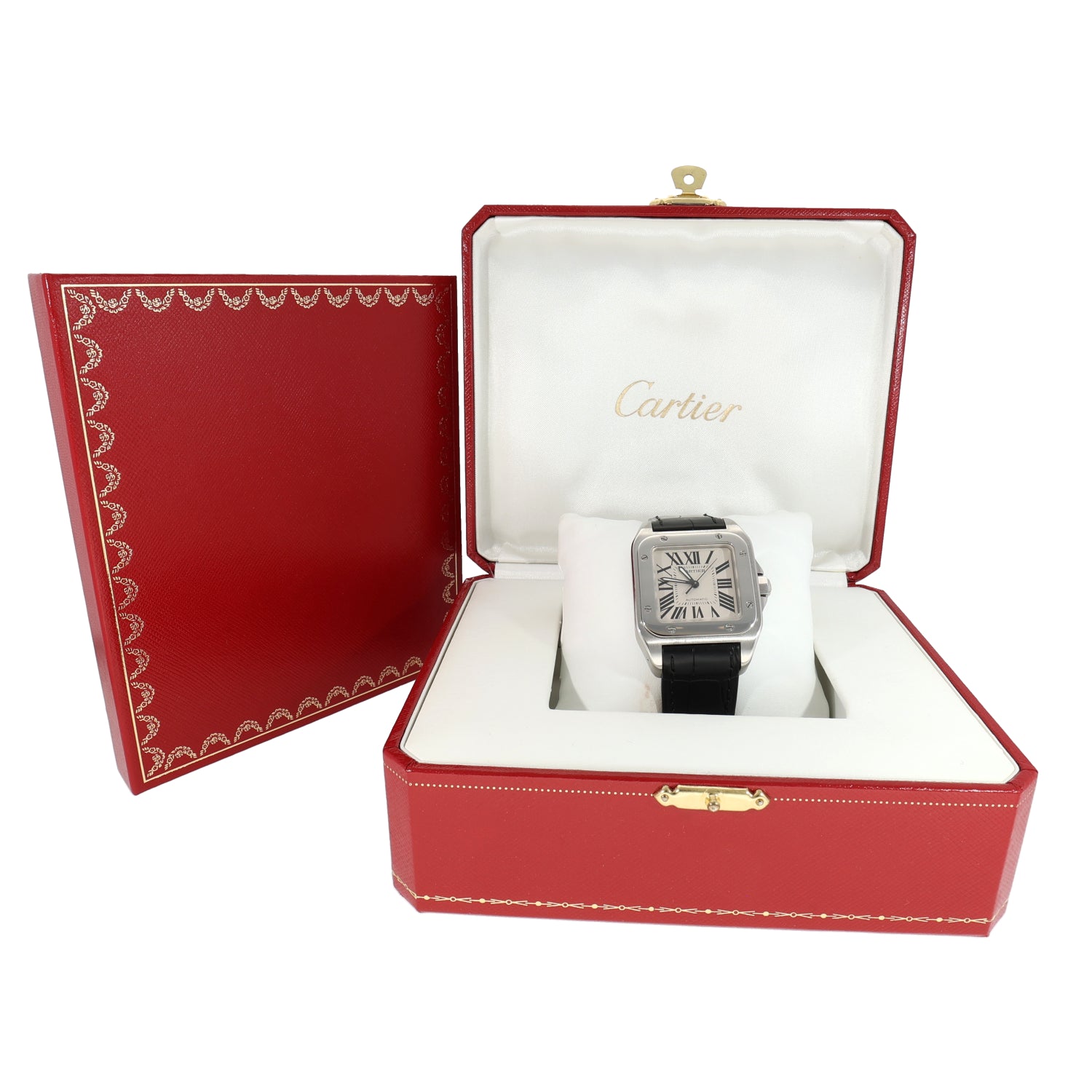 Cartier Santos 100 W20106X8 33mm Stainless Steel Watch H T