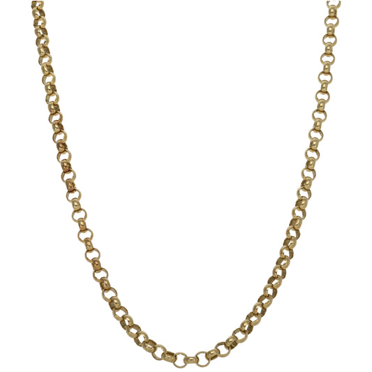 9ct Gold Belcher Chain 22"