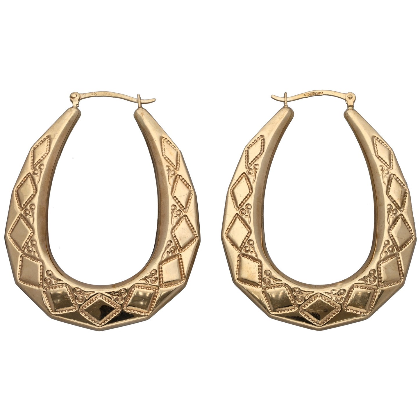 9ct Gold Creole Earrings