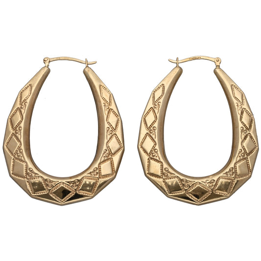 9ct Gold Creole Earrings