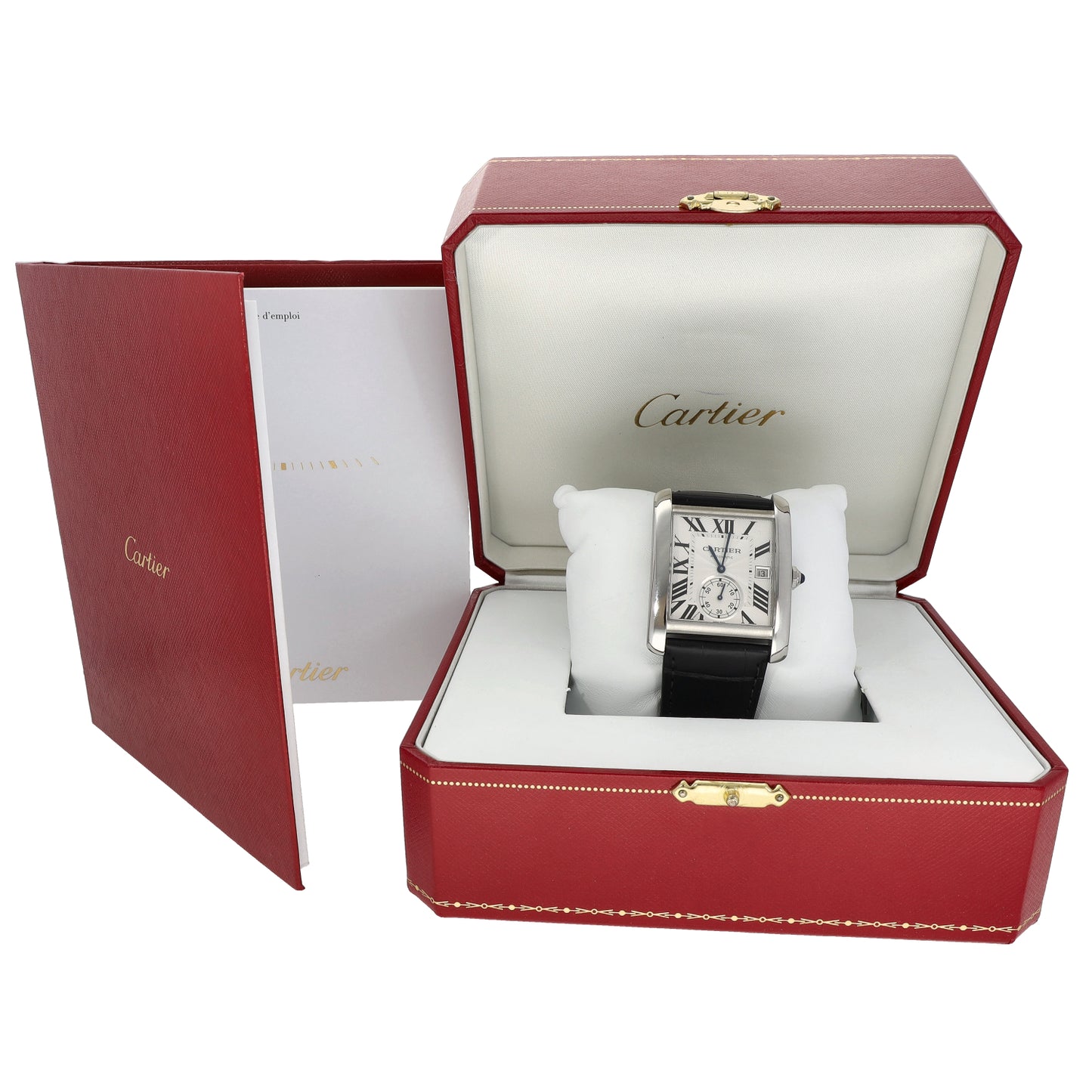 Cartier Tank MC W5330003 34mm Stainless Steel Watch