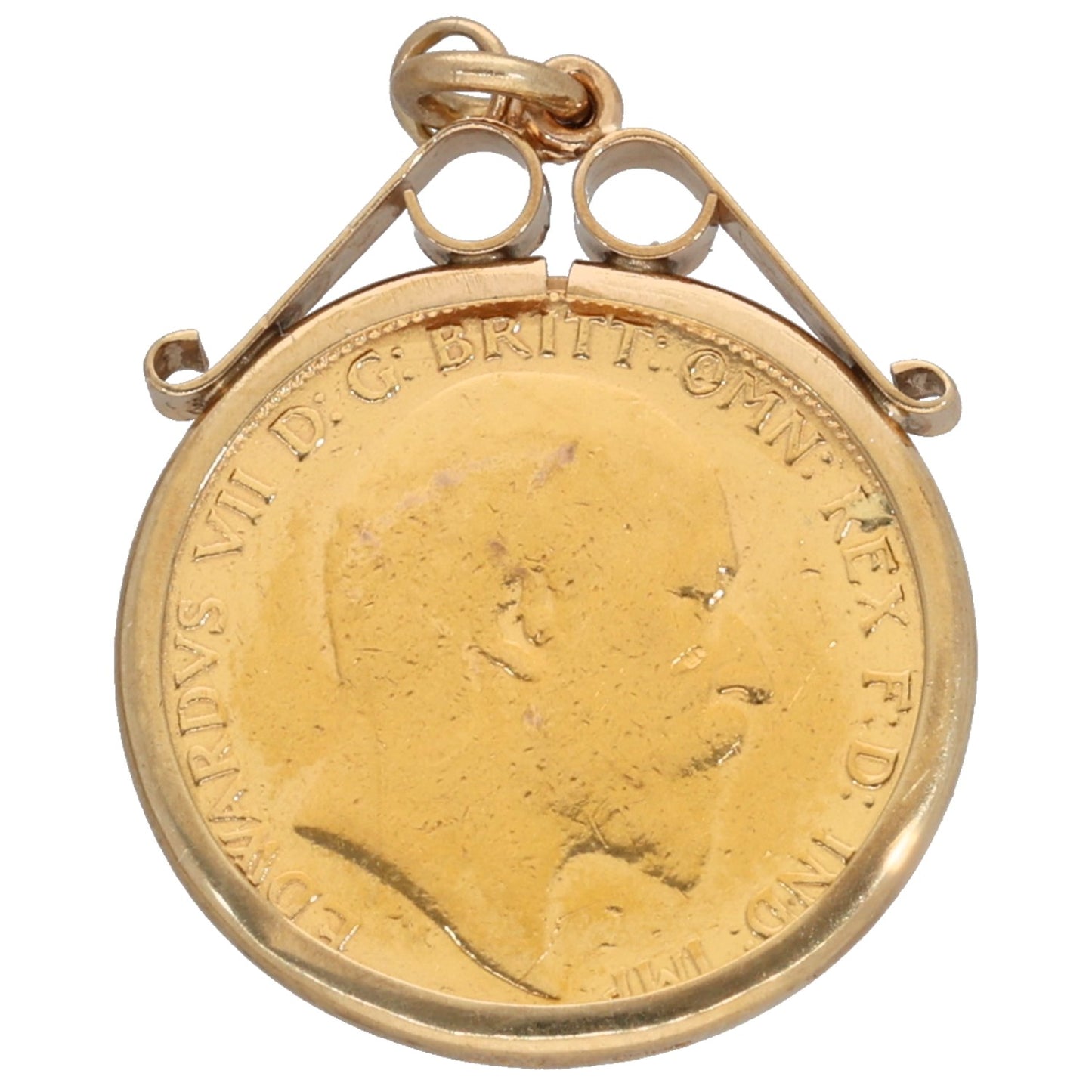 9ct Gold Half Sovereign Coin Pendant