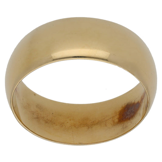 9ct Gold Plain Wedding Ring Size R