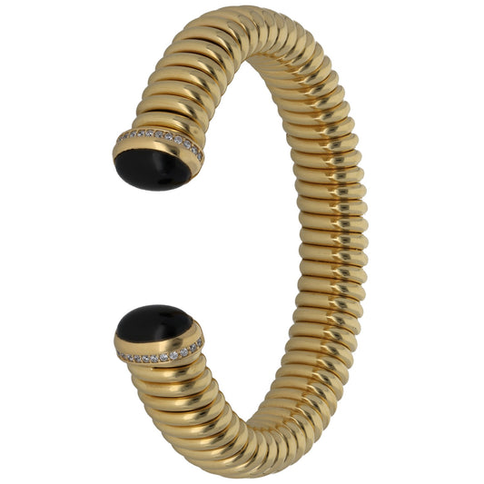 18ct Gold Onyx & Imitation Fancy Bracelet