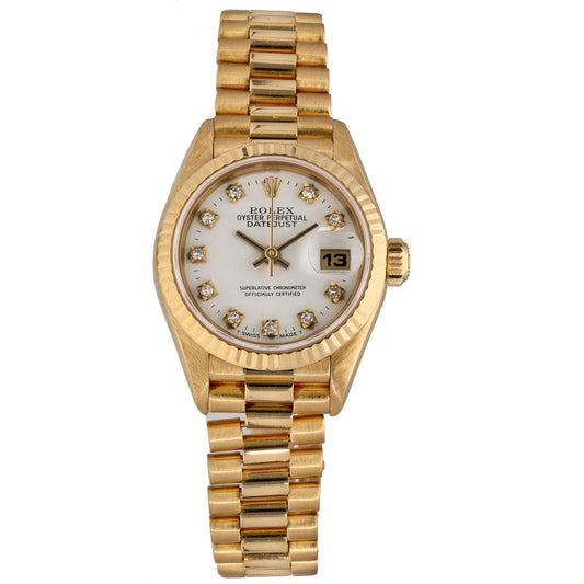 Rolex Lady Datejust 69178 26mm Gold Watch