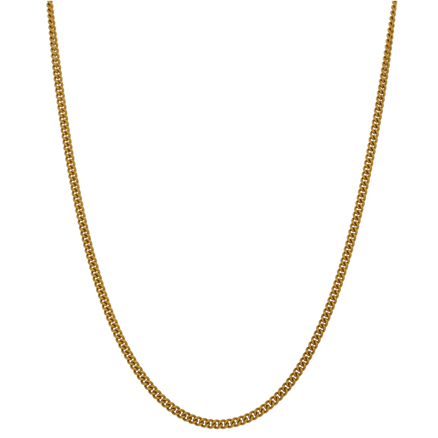 22ct Gold Curb Chain 18"