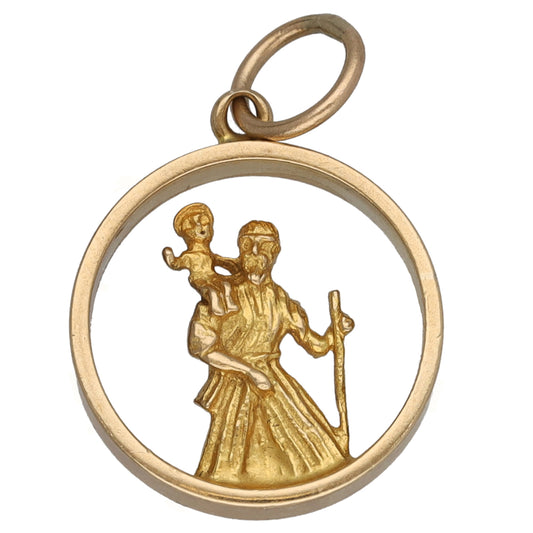 9ct Gold St Christopher Pendant