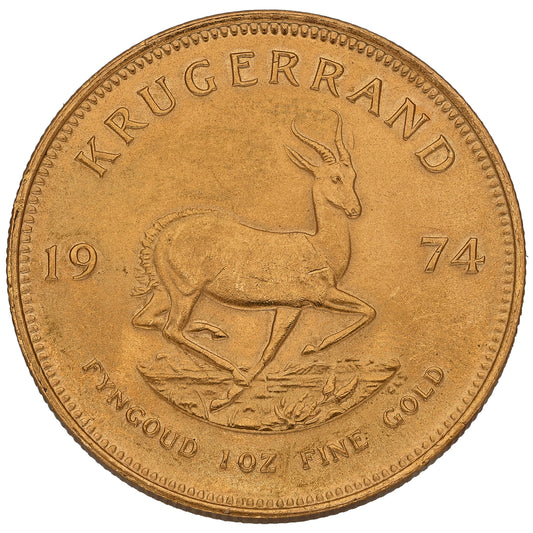22ct Gold 1 OZ Krugerrand Coin 1974