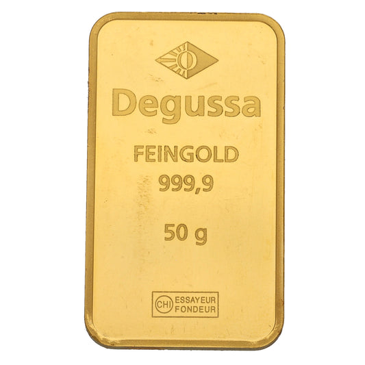 24ct 50g Gold Bar