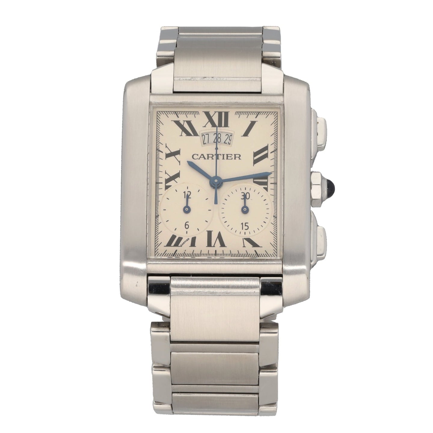 Cartier Tank Francaise W51024Q3 28mm Stainless Steel Watch