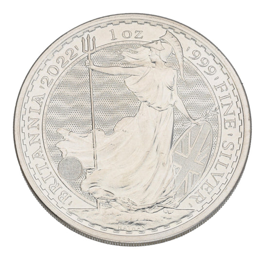 Fine Silver Queen Elizabeth II 1 OZ Britannia Coin 2022