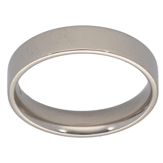 Platinum Plain Wedding Ring Size N