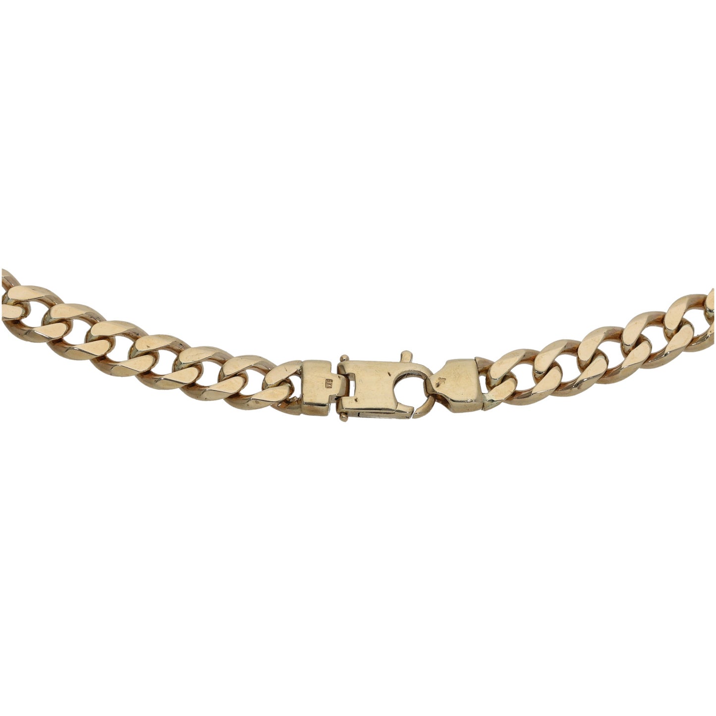 9ct Gold Curb Chain 22"