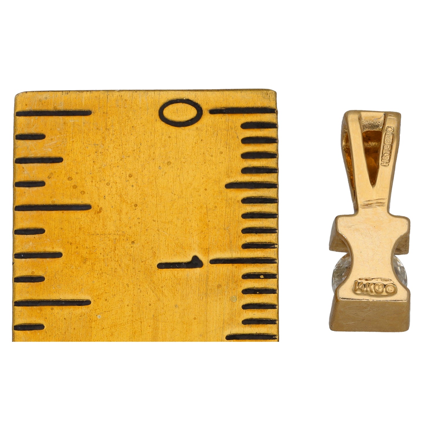 9ct Gold 0.45ct Diamond Solitaire Pendant