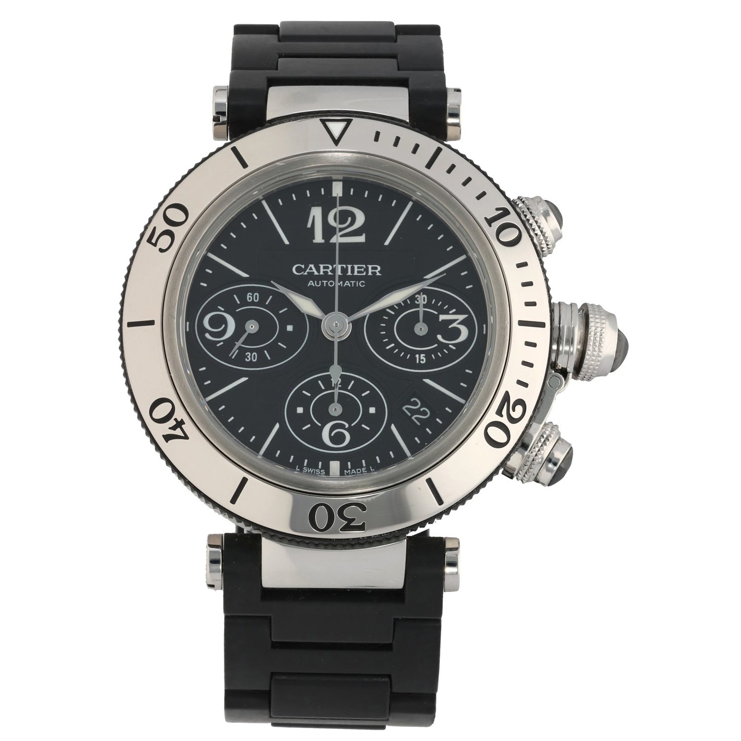 Cartier Pasha W31088U2 42mm Stainless Steel Watch
