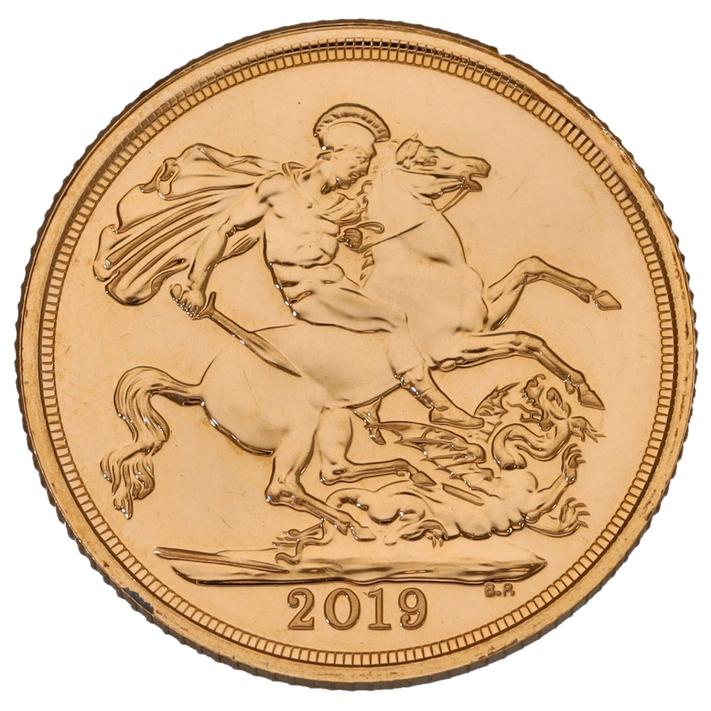 22ct Gold Queen Elizabeth II Full Sovereign Coin 2019