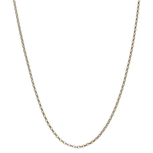 9ct Gold Belcher Chain 18"