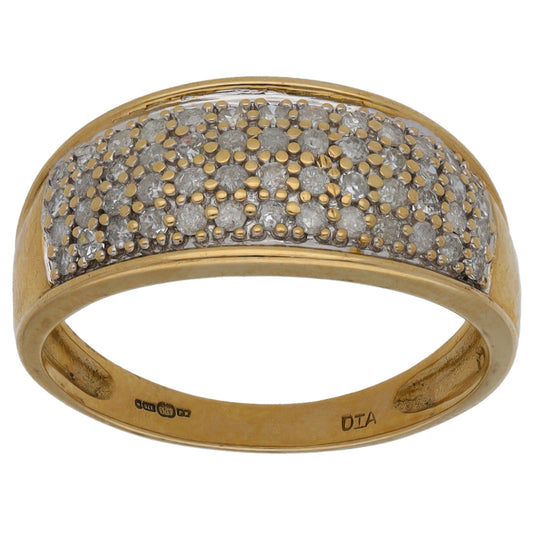 9ct Gold 0.50ct Diamond Alternative Ring Size O