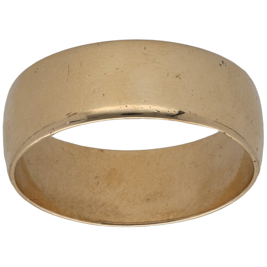 9ct Gold Plain Wedding Ring Size Y