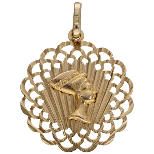 9ct Gold Nefertiti Pendant